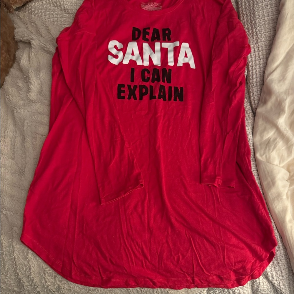 Victoria's Secret Red Pajama Top